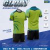 Quần áo đá banh không logo Glory màu xanh chuối