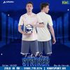 Áo bóng đá không logo striker màu kem sữa