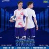 Áo bóng đá không logo Striker màu trắng