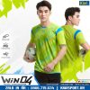 Bộ đồ đá banh không logo Win 04 màu xanh chuối