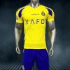 Bộ áo bóng đá CLB Al Nassr CR7 màu vàng 2024 - 2025