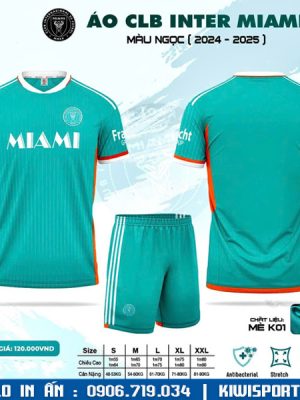 Áo Bóng Đá CLB Miami 2024 - 2025 Màu Xanh Ngọc