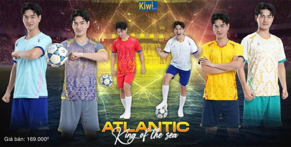 Bộ áo bóng đá thiết kế Atlantic full 5 màu