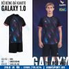 Áo đá banh không logo Kamito Galaxy 1 màu xanh bích