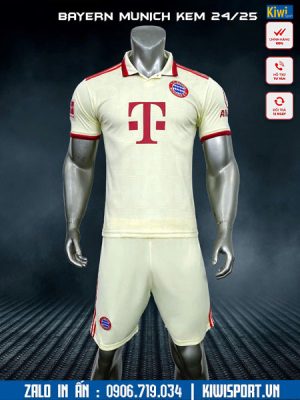 Áo bóng đá CLB Bayern Munich 2024 - 2025 màu kem sữa